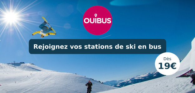 OUIBUS Stations de ski en bus