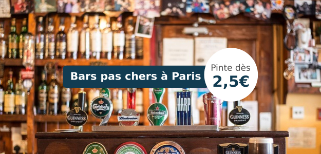 Bars les moins chers de Paris