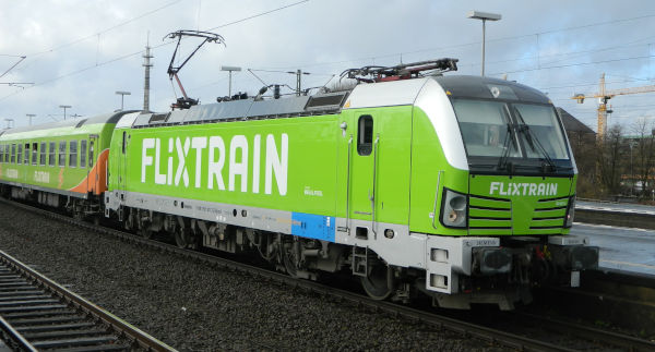 Train transporatation company Flixbus in Germany and Europe